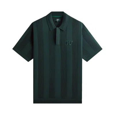Pre-owned Kith X Wilson Crochet Polo 'stadium' | Green | Men's Size Xl