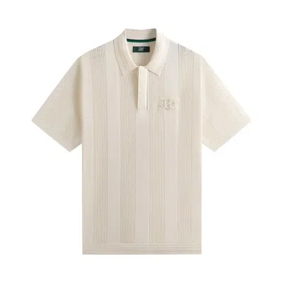 Pre-owned Kith X Wilson Crochet Polo 'sandrift' | Tan | Men's Size Xl