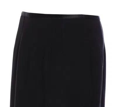 Dolce & Gabbana Longuette High-waisted Knee-length Skirt With Back Slit In Black
