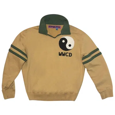 Pre-owned Cactus Plant Flea Market X Human Made Wwcd Club Sweatshirt 'yellow' | Men's Size M