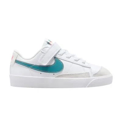 Pre-owned Nike Blazer Low '77 Ps 'white Aquamarine' | Kid's Size 2