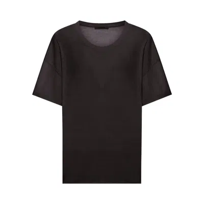 Pre-owned Lemaire Rib T-shirt 'squid Ink' | Blue | Women's Size M