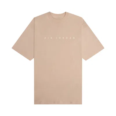 Pre-owned Air Jordan X Union T-shirt 'bio Beige/coconut Milk' | Brown | Men's Size M