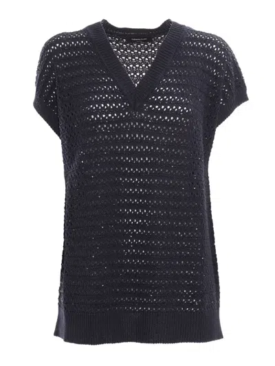 Fabiana Filippi Cotton-blend Sequinned Sweater In Multi