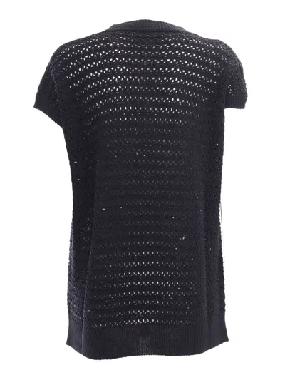 Fabiana Filippi Cotton-blend Sequinned Sweater In Multi