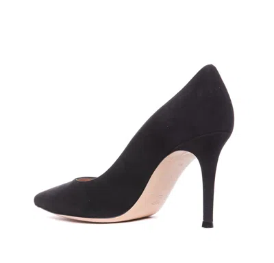Gianvito Rossi Black Suede High Heel Pumps