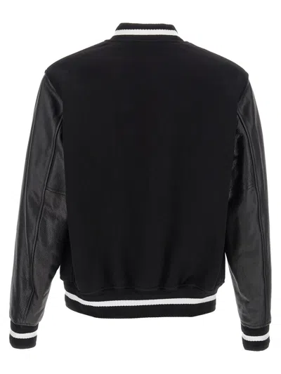 Givenchy Black 4g Varsity Bomber Jacket In Black