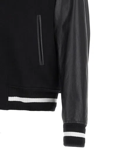 Givenchy Black 4g Varsity Bomber Jacket In Black