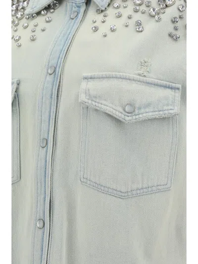 Golden Goose Boyfriend Shirt In Blue