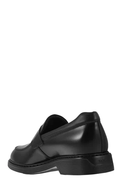 Hogan H576 Moccasins In Black