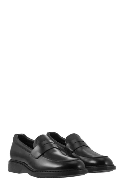 Hogan H576 Moccasins In Black