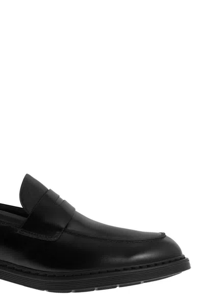 Hogan H576 Moccasins In Black