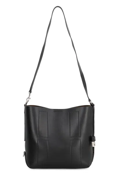 Hogan Small Leather Cross-body Bag In Black