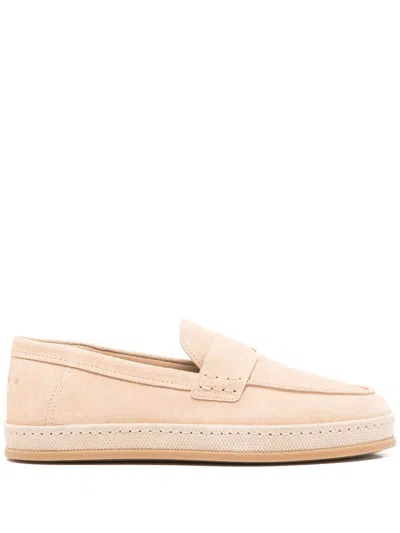 Hogan Suede Loafers In Pink