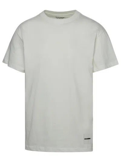 Jil Sander Short Sleeve Crewneck Logo Patch T-shirt - Pack Of 3