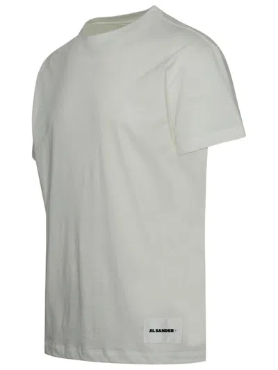 Jil Sander Short Sleeve Crewneck Logo Patch T-shirt - Pack Of 3