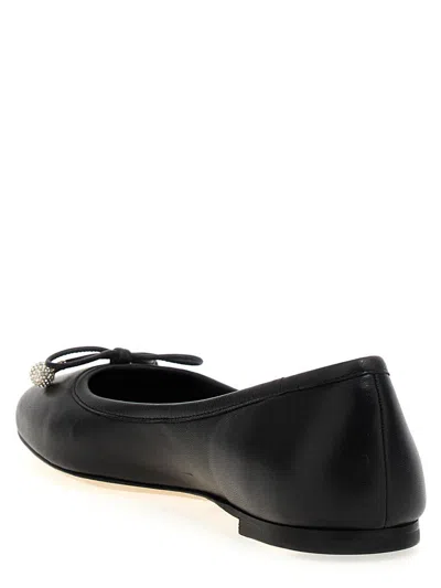 Jimmy Choo Elme Ballet Flats Flat Shoes Black In Black