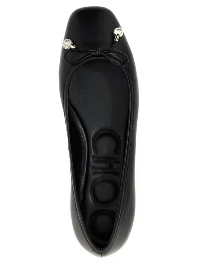 Jimmy Choo Elme Ballet Flats Flat Shoes Black In Black
