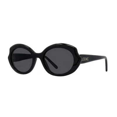 Loewe Lw40147i Slim 01a Nero Sunglasses In Yellow