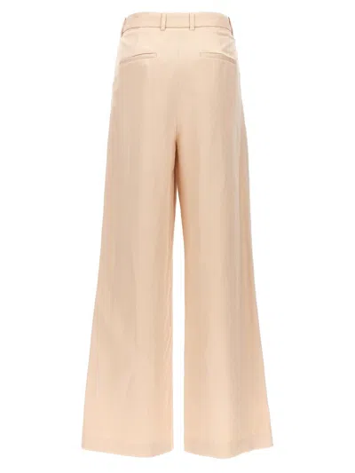 Loulou Studio Black Cotton Blend Idai Palazzo Pant In Neutral