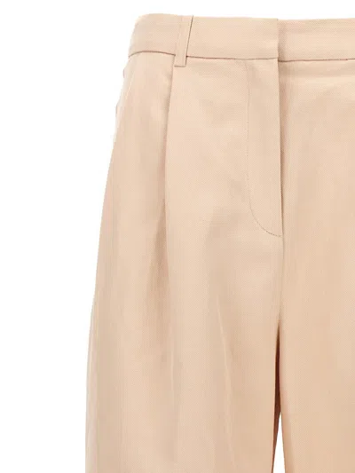 Loulou Studio Black Cotton Blend Idai Palazzo Pant In Neutral