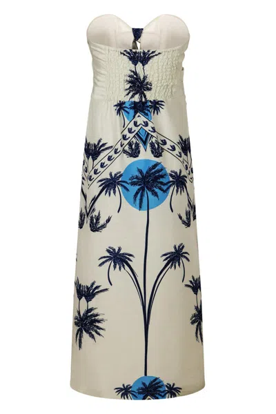 Raquel Diniz Ipanema Midi Dress In Neutral