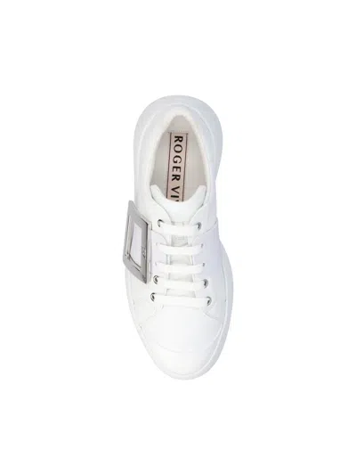 Roger Vivier Women Viv Skate High Leather Sneakers In Multi
