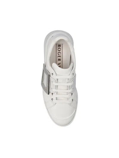 Roger Vivier Women Viv Skate High Leather Sneakers In Multi