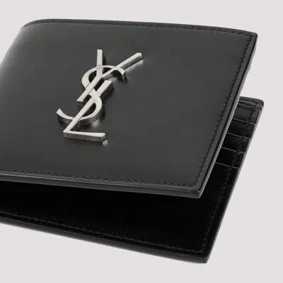 Saint Laurent Ysl Credit Card Holder In Black