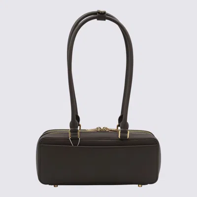 Self-portrait Leather Shoulder Bag W/ Key Holder In Brown