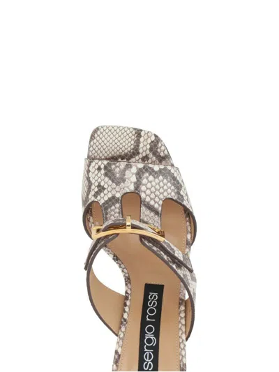 Sergio Rossi Sandals In Gray