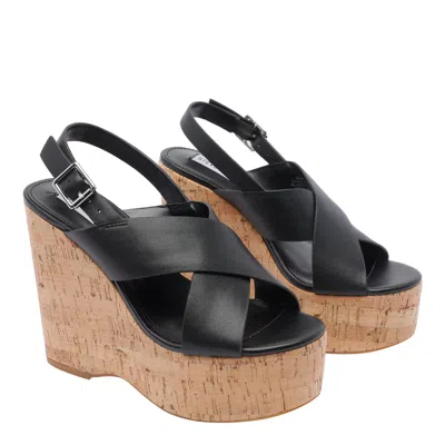 Steve Madden Infinity Black Leather In Black