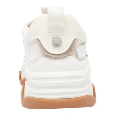 Steve Madden Womens Possession E 15 C Conrast-panel Woven Low-top Trainers White/oth Eur 40 / 7 Uk In Neutral