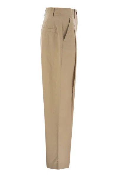 Weekend Max Mara 'artur1234' Pleated Front Trousers In Brown