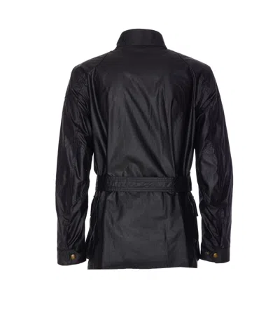 Belstaff Trialmaster Motorcycle Jacket In Green