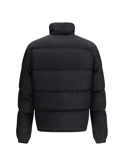 Prada Mens Black Medium-weight Re-nylon Down Jacket In Black
