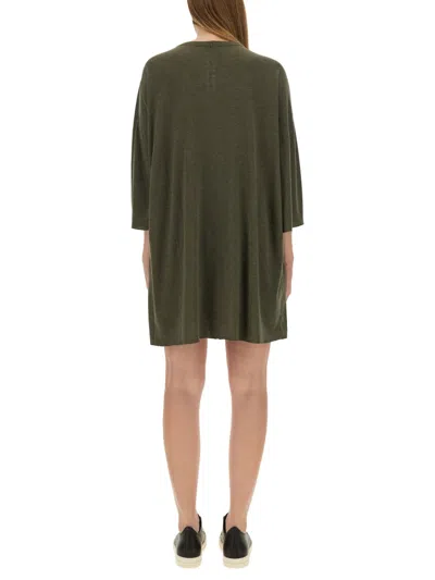 Rick Owens Oversize T-shirt Asymmetric Hem Drawstring Detail