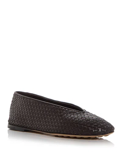 Bottega Veneta Women's Rosa Intrecciato Ballet Flats