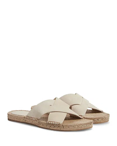 Zegna Crossover Open-toe Espadrille Sandals In Neutral