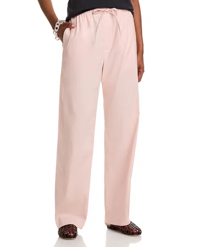 Rag & Bone Logan Linen Blend Wide Leg Pants In Pink