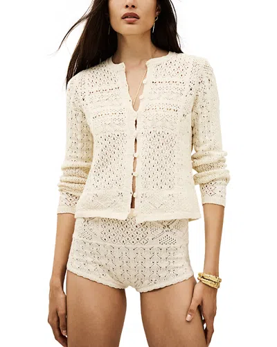 Ba&sh Ba & Sh Sidali Crocheted Cardigan In Neutral