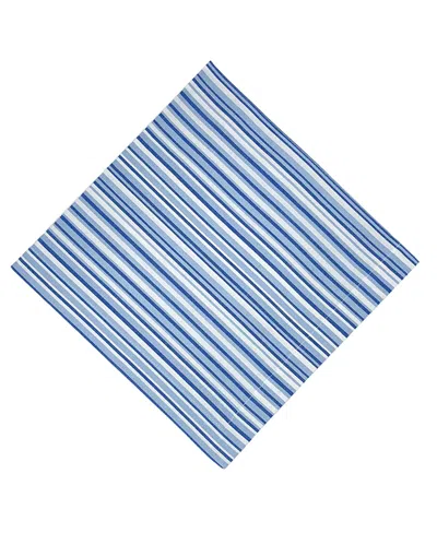 Tina Chen Designs Cotton Stripe Napkins, Set Of 4 In Blue