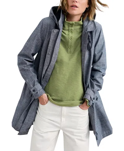 Seasalt Cornwall Women's Cloudburst Raincoat In Blue