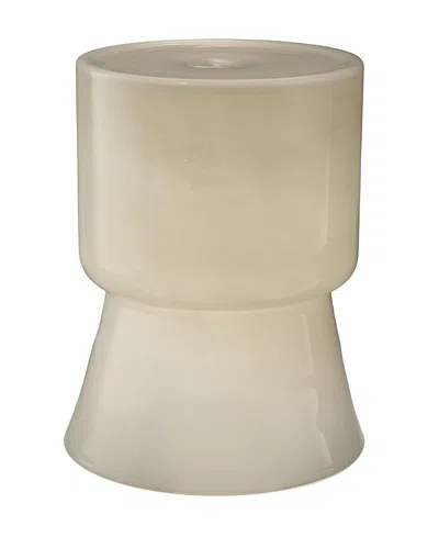 Jamie Young Huntington Garden Glass Stool In Neutral