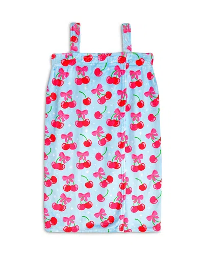 Iscream Girls' Cheerful Cherries Spa Wrap In Blue