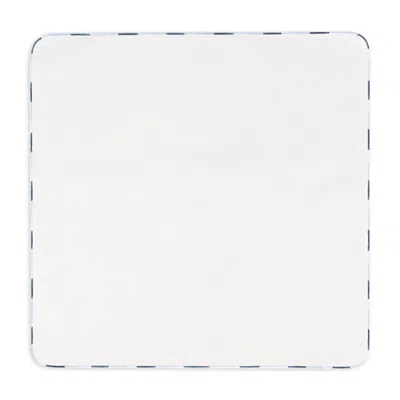 Kutnia Contrast Tipped Cotton Napkin, Set Of 4 In White
