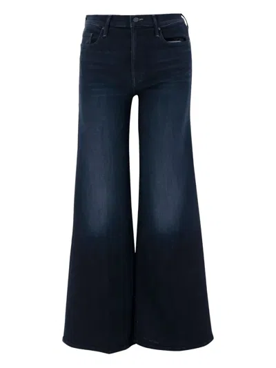 Mother Wide-leg Stretch Cotton Blend Jeans