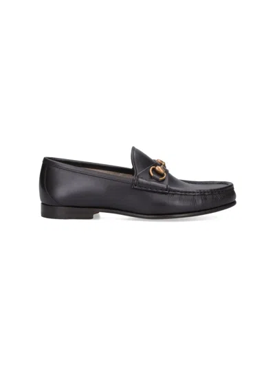 Gucci Black Moccasin With Fringes Men