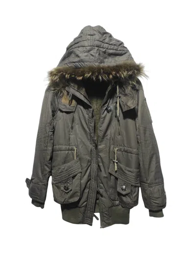 Pre-owned Hysteric Glamour X If Six Was Nine Cecil Mcbee Zip Fur Hoodie Parka Lgb Ifsixwasnine Style
