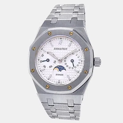 Pre-owned Audemars Piguet Royal Oak 25594st.oo.0789st.05 Automatic Silver Stainless Steel Men's Wristwatch 36 Mm